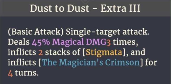 Sword of Convallaria (SoC) - Dust to Dust Effects