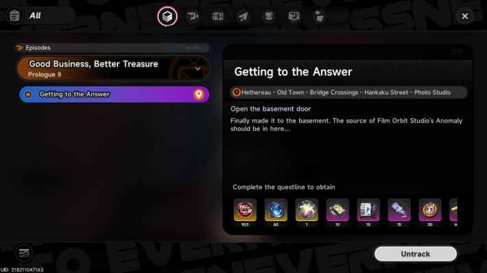 NTE: Neverness to Everness Episodes Main Quest Image