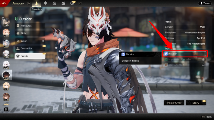 Duet Night Abyss (DNA) - Piscator Trait
