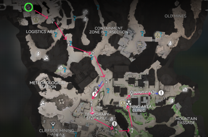 Arknights: Endfield เส้นทาง Zipline สำหรับการส่งของใน Origin Lodespring