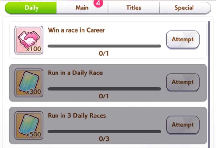 Daily Missions List and Rewards