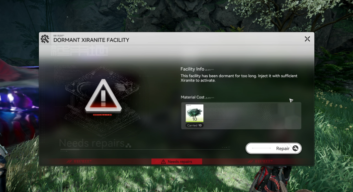 Arknights Endfield Repairing Xiranite Flow Control Node