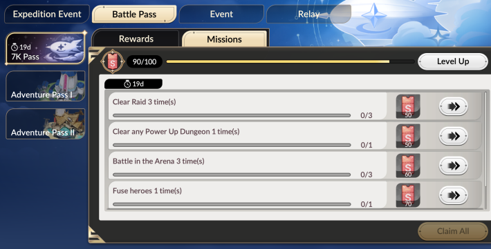 Limited-time Battle Pass Missions