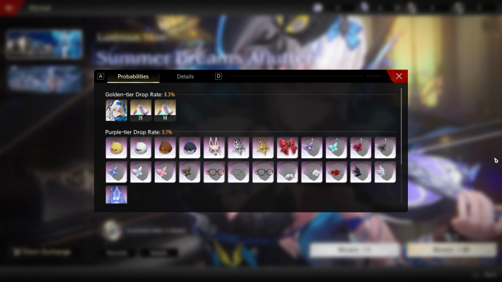 Duet Night Abyss Probabilities