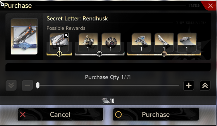 Rendhusk Secret Letter
