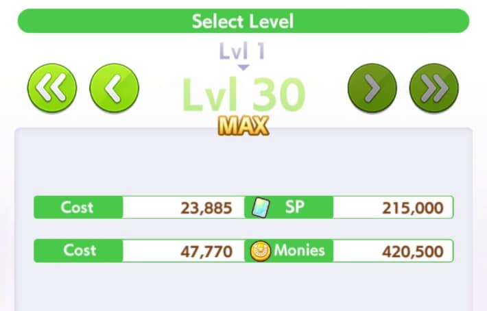 SP and Monies are required