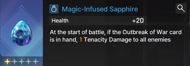 Tenacity Damage Equipment