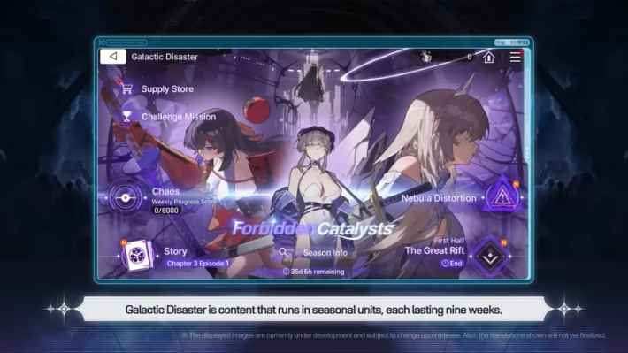 Galactic Disaster Season 1 First Update