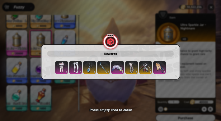 NTE Ultra Sparkle Jar Ultimate Gear Rewards