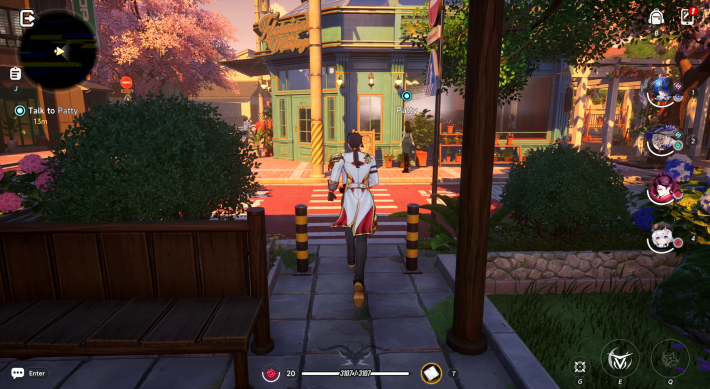 NTE Adler Talking to Patty Near the Florist Shop