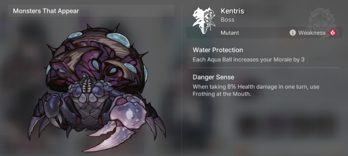 Kentris Enemy Info