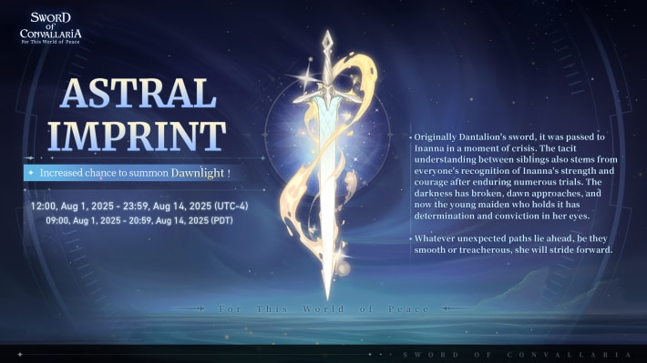 Sword of Convallaria (SoC) - Dawnlight