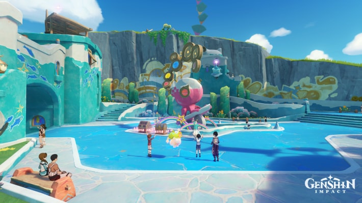 Seven-Colored Statue Puzzle Map