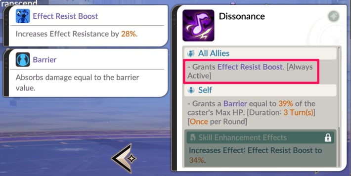 Dissonance Effect Resist Boost