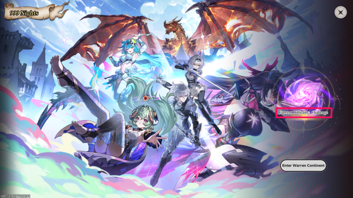 Dificultad de 999 Nights en NTE