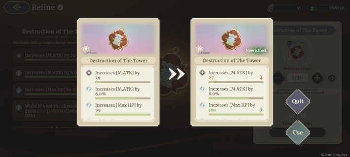 Sword of Convallaria (SoC) - Attribute Rerolls