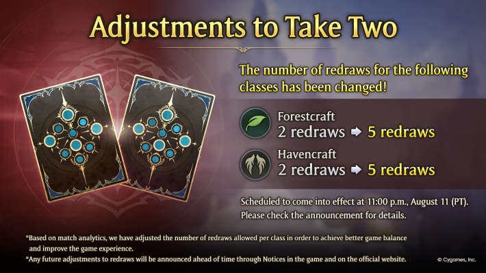 Take Two Adjustments