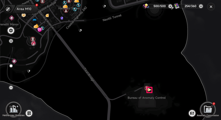 NTE Working Robot Location Map