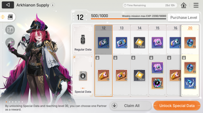 Chaos Zero Nightmare Arkhianon Supply