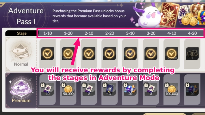 Clear 10 Adventure Stages