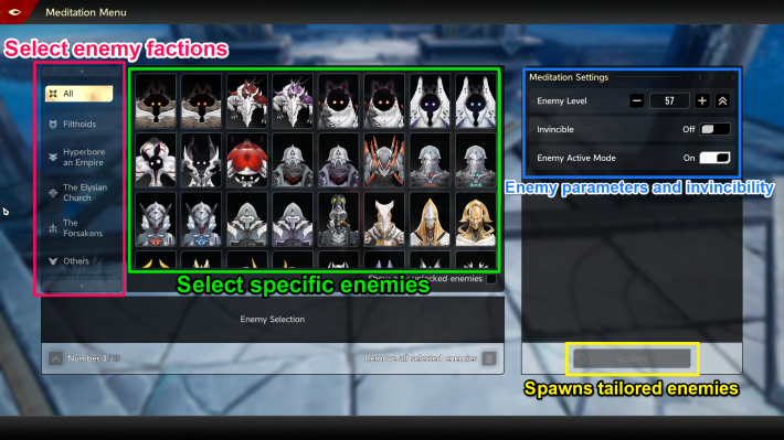 Duet Night Abyss (DNA) - Meditation Menu
