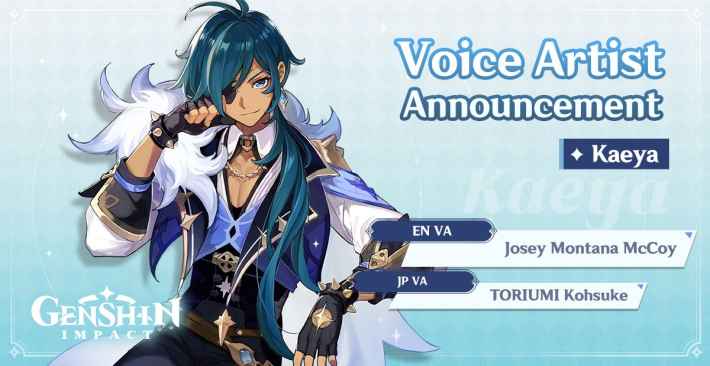 Kaeya Voice Actor
