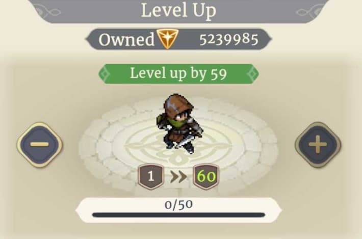 Sword of Convallaria (SoC) - Manual Level-up