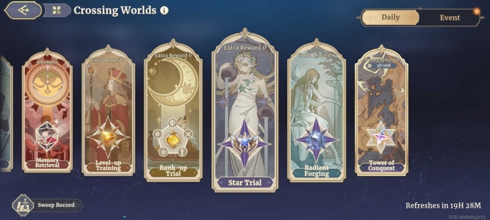 Sword of Convallaria (SoC) - Star Trial