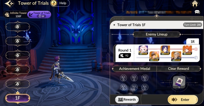 Hard Version of Infinite Tower