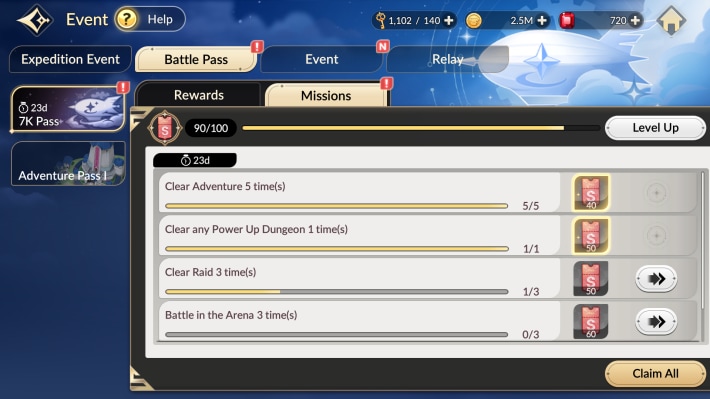 Complete Missions to Collect Points