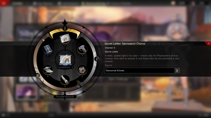 Sacrosanct Chorus Secret Letter