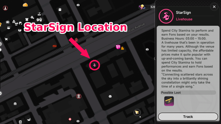Ubicación de StarSign en el mapa