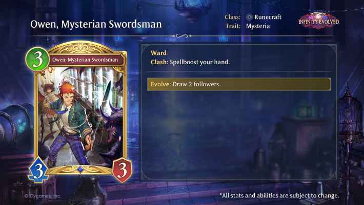 Owen, Mysterian Swordsman