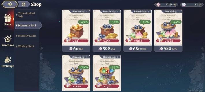 Sword of Convallaria (SoC) - Promotion Packs