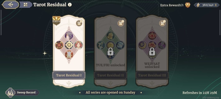 Sword of Convallaria (SoC) - Tarot Residual