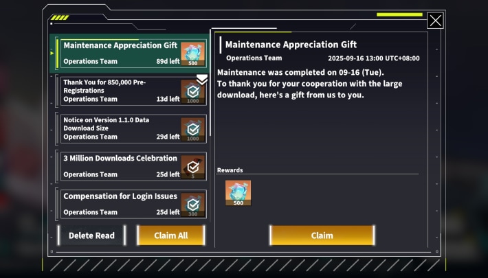 Kaiju No. 8 The Game Maintenance Appreciation Gift Sep 15