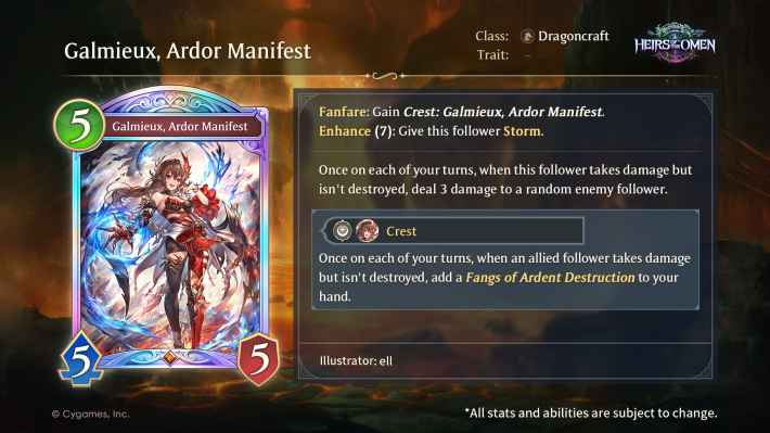 Galmieux, Ardor Manifest
