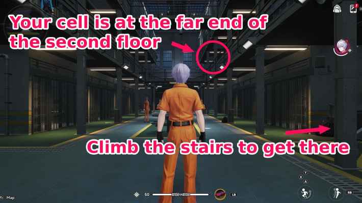 NTE Your Cell Location on the Second Floor