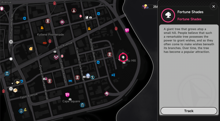 NTE Fortune Shades Location Map