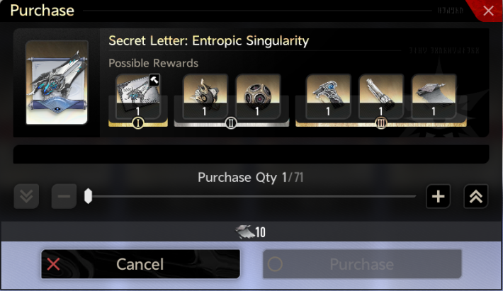 Entropic Singularity Secret Letter
