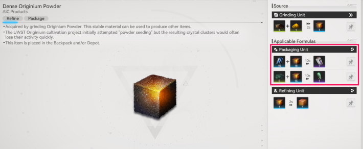 Dense Originium Powder