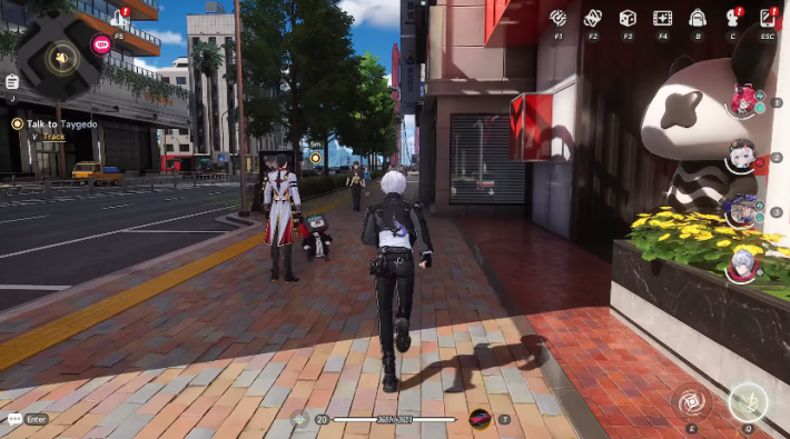 Talk to Taygedo outside