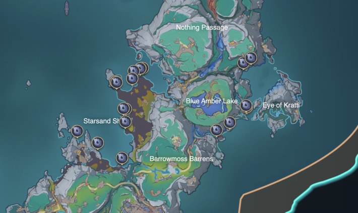 Icy Pebble location
