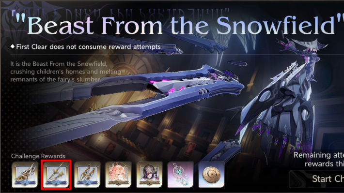 The Beast from the Snowfield Drop