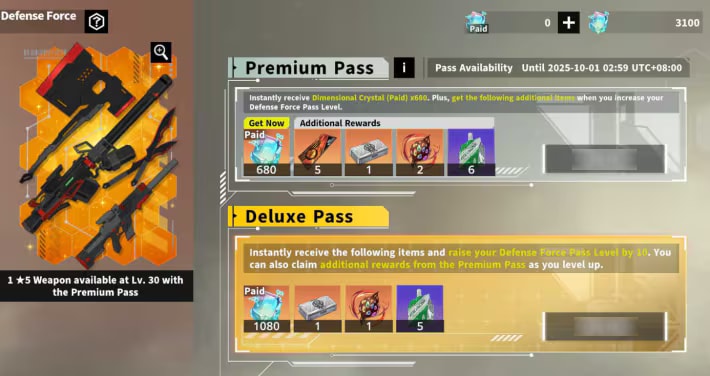 Defense Force Pass