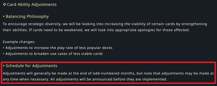 Shadowverse Worlds Beyond Card Ability Adjustments and Schedule