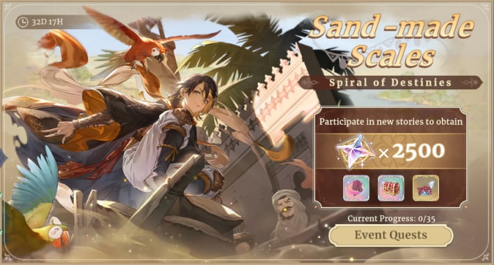 Sword of Convallaria (SoC) - Sand-made Scales Event Banner