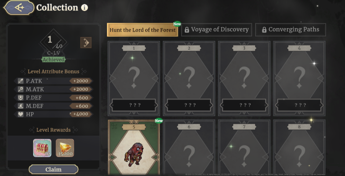Sword of Convallaria (SoC) - Collection System