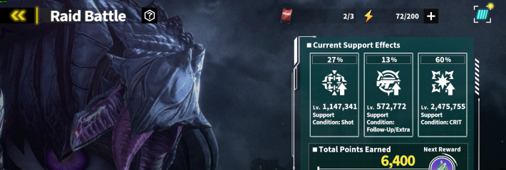 Raid Battle: Kaiju A: Divided Entity