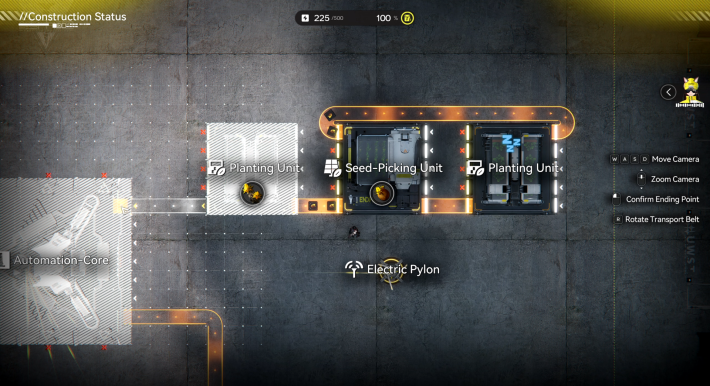 Arknights Endfield Connecting Planting Unit to Automation Core